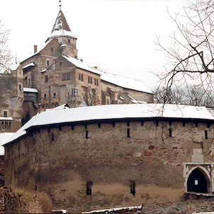 Hrad Pernštejn v zimě