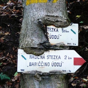turistické značky, turistické značky u bílého mostu