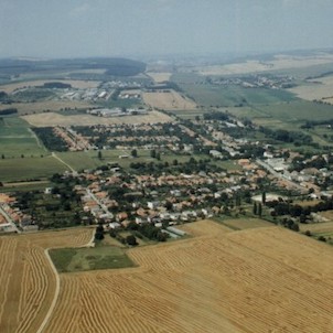 Letecký pohľad na obec