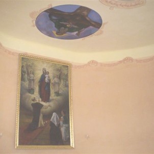 Pohľad  v kostole Ružencovej Panny Márie