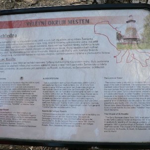 informační tabule u rozhledny