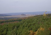 Pohled na Hudlice z Vraní skály