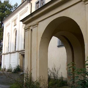 Vchod a kaple, západní průčelí