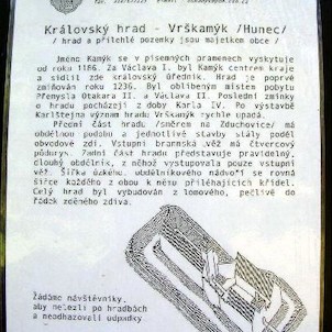 Vrškamýk, informační tabule