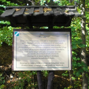Informační tabule, Přírodní rezervace Vlčí důl
